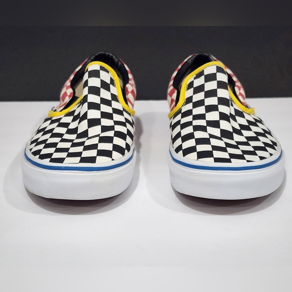 Vans Black and Cream Slip-On Sneakers - Picture 11 of 16